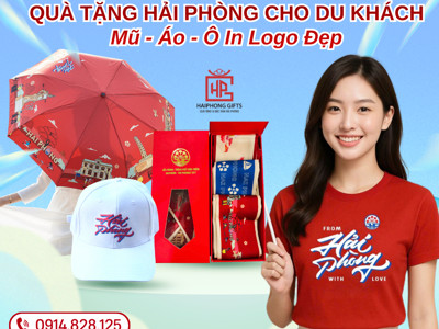 Quà Tặng Hải Phòng Cho Du Khách – Mũ, Áo, Ô In Logo Đẹp